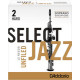 D'Addario Jazz Select Unfiled Sopraansaxofoon Rieten